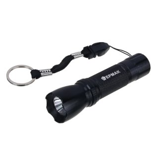 Фонарик мини металлический 0,5 Вт LED, 1xAA, алюминий, 9,5х3 см ЕРМАК
