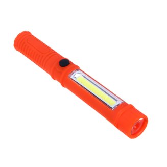 Фонарь, 1 COB + 1 LED, 3Вт + 1Вт, 3xAAA, 16см, резино-пластик, 2 режима ЕРМАК