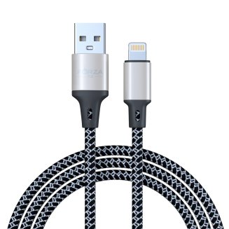 Кабель для зарядки Футбол iP, 1м, 2А, 2 цвета, пакет FORZA