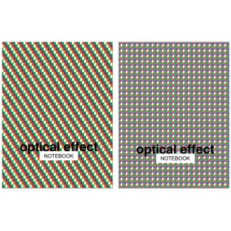 Бизнес-блокнот А5, 64л., ЛАЙТ, BG &quot;Optical effect&quot;, метализация, глянцевая ламинация