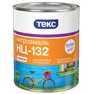 Эмаль ТЕКС НЦ-132 0,8кг светло-серая