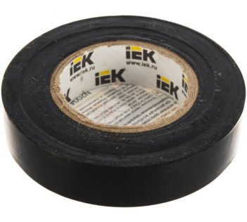 Изолента ПВХ 15х20м черная IEK