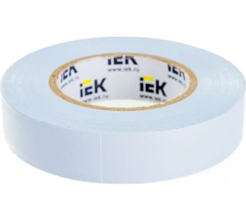 Изолента ПВХ 15х20м белая IEK