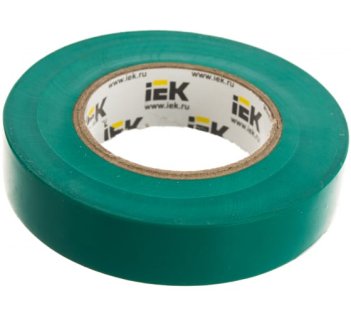Изолента ПВХ 15х20м зеленая IEK