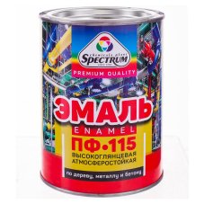 Эмаль СПЕКТР ПФ-115 1,8 кг желтая