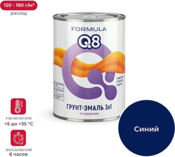 Грунт-эм ржав FORMULA Q8 0,9(0,8)кг синяя