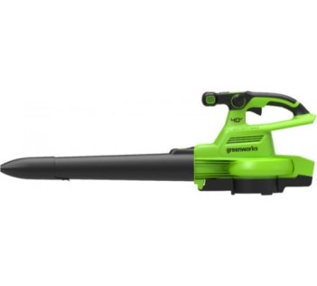 Воздуходув садовый пылесос акк.Greenworks GD40BV, 40V, бесщеточный, без АКБ и ЗУ