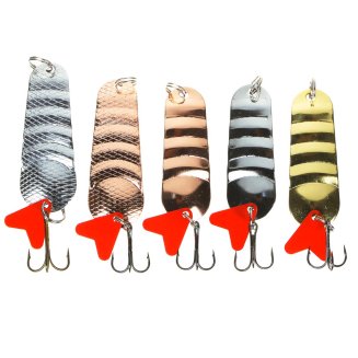 Блесна колеблющаяся, тип Атом, 20гр, 5 цветов AZOR FISHING