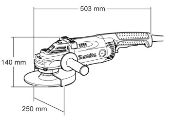 Углошлифмашина MAKITA GA9040 RF01 (плав. пуск) 2600Вт 230мм 6600об/мин
