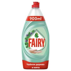 Средство для мытья посуды Нежные ручки Чайное дерево и мята, 900 мл FAIRY 2260966