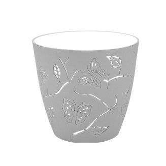Горшок для цветов Butterflies D=115мм (0,7л) круглый,серый PT401110025 Plast Team