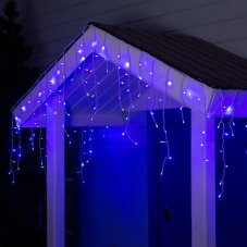 БАХРОМА ECO. IP44, Ш:4м, В:0.6м, Н.Б. LED-180/60-220V, мерцание, СИН-БЕЛЫЙ 3584222