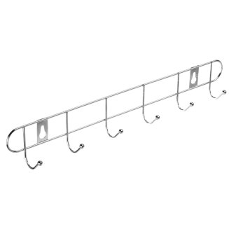 Вешалка настенная 6 крючков, эконом, металл, 32,5х5х3,5см VETTA
