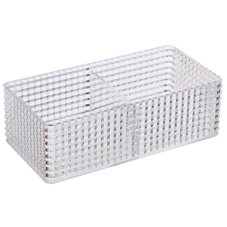 Органайзер для косметики универсальный CRYSTAL, полистирол, 16,5x8,5x5,3 см, 2 отдела VETTA