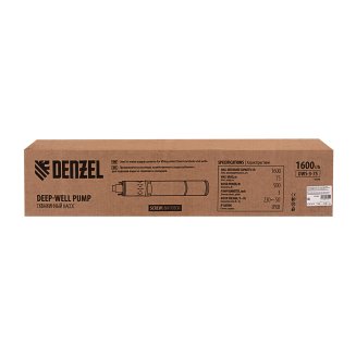 Скважинный насос DWS-3-75, винтовой,диаметр 3',500ВТ, 1600л/ч,напор 100м// Denzel