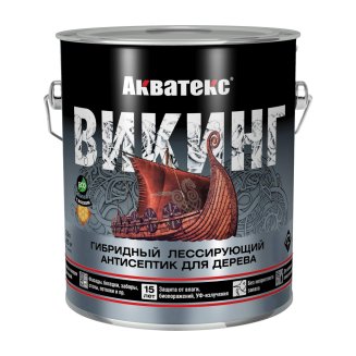 Защита антисепт покр 0,75л АКВАТЕКС ВИКИНГ Рогнеда (орех)