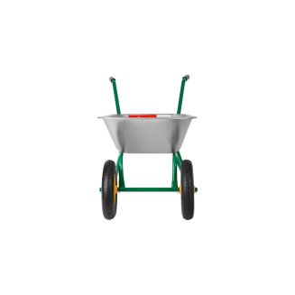 Тачка садовая GB-2, 80 л, 120 кг, двухколесная, оцинкованная сталь, GRINDA (422400)