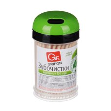 Зубочистки из дерева 200шт, в пластиковой баночке, 400-003 GRIFON