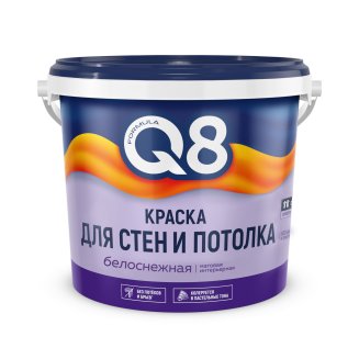 Краска вд стен и потолка 6,5кг FORMULA Q8