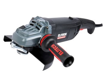 Угловая шлифмашина ELITECH AG 2523E, ф230мм,2500Вт,6000об\мин,5.8кг,кор,QUICK-FIX,быстр.кожух,пл.пус