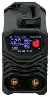 Инвертор сварочный Elitech HD WM 220 PULSE импульс,110-275В,6.9кВт,10-220А,ПВ=220А/80%,ф1.6-6мм,4кг