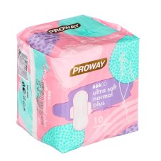 Прокладки гигиенические Ультрамягкие NORMAL PLUS, 10шт PROWAY
