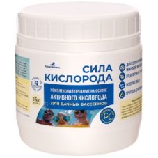 Средство \"Сила кислорода\"д/воды бассейнах,банка 0,5кг Хлорэксель