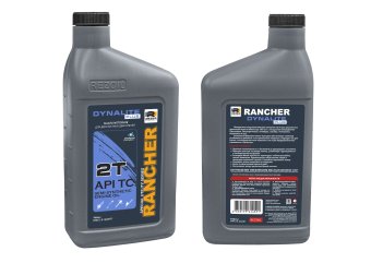 Масло 2-х тактное REZOIL Rancher \"PLUS\" + DYNALITE п/синт API ТС 0,946 л.