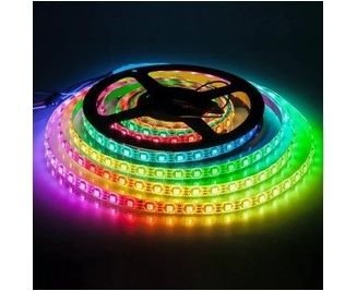 Комплект б/п+Лента св/д цифр+пульт 12V 14.4W/m 60Led/m IP65 RGB 2м герм 10мм(бел) 5050 84ЦЛ APEYRON