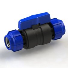 Кран шаровой обжим - обжим 25 - 25 ПЭ PN16 SPEKTR
