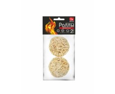 Роллы д/розжига 2шт/уп, цена за уп (древес. стружка+парафин) 600-133 GRIFON