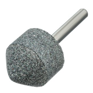 Шарошка абразивная, конус, для дрели, 25 x 25 мм, хвостовик d6 мм, 63С// Denzel