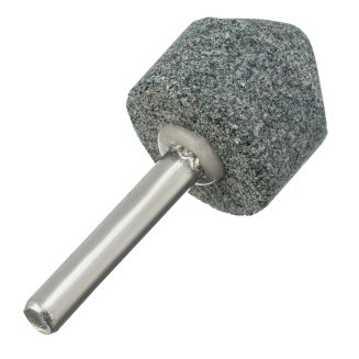 Шарошка абразивная, конус, для дрели, 25 x 25 мм, хвостовик d6 мм, 63С// Denzel