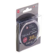 Леска зимняя, 30м, 0,08мм, 0,65кг, черная AZOR FISHING