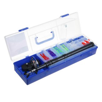 Набор рыбака в коробке с удочкой, катушкой и оснасткой AZOR FISHING