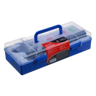 Набор рыбака в коробке с удочкой, катушкой и оснасткой, компакт AZOR FISHING