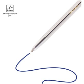 Набор шариковых ручек OfficeSpace 6шт., 06цв., 1,0мм, европодвес