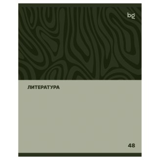 Тетрадь предметная 48л. BG &quot;Single colour&quot; - Литература, эконом