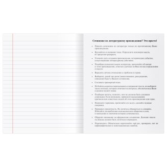 Тетрадь предметная 48л. BG &quot;Single colour&quot; - Литература, эконом