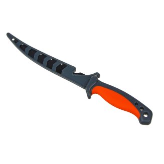 Нож разделочный филейный, с чехлом, 27,3см, нерж.сталь, пластик, ПВХ ЕРМАК