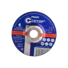 Диск шлифовальный по металлу и нержав стали 125х6,0х22,2 мм Cutop Profi Т27