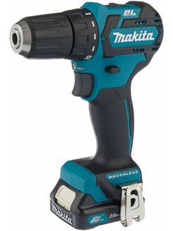 Дрель акк DF332DWAE б\щ,12В,2х2Ач Li-ion(слайд), БЗП-10мм,0-450\0-1500\м, 35\21Нм, 1кг Makita