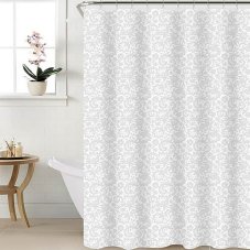 Штора для ванной 180x180см LACE белый, ПЕВА, SWC-50-23