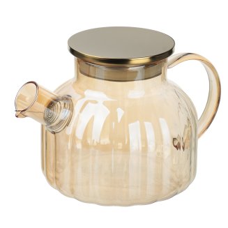 Чайник заварочный 1000мл, стекло, нерж.сталь Кантри SATOSHI