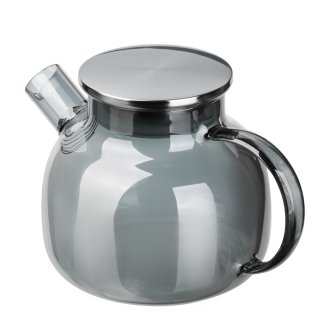 Чайник заварочный 1000мл, стекло, нерж.сталь Графит SATOSHI