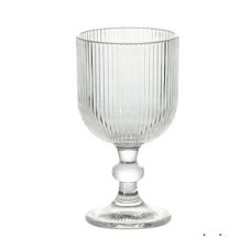 Бокал для вина Грея, 350 мл, стекло, прозрачный, рифленый MILLIMI