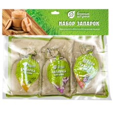 Набор Запарок в сумочке 3шт (Эвкалипт, Душица, Чабрец) "Банные штучки" /10