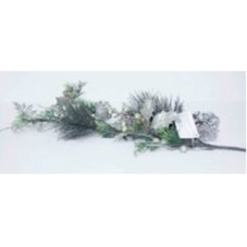 Ветка дек.с шишками/лист.50см. ALSP1105 (бел.)