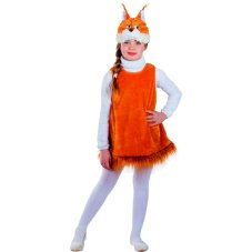 Костюм карнавальный 4-7лет, искусственный мех облегченный, \"Белочка\", арт.89001