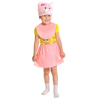 Костюм карнавальный 3-5 лет, рост 92-116 см, плюш, \"Кошечка розовая\", арт. 01-3007